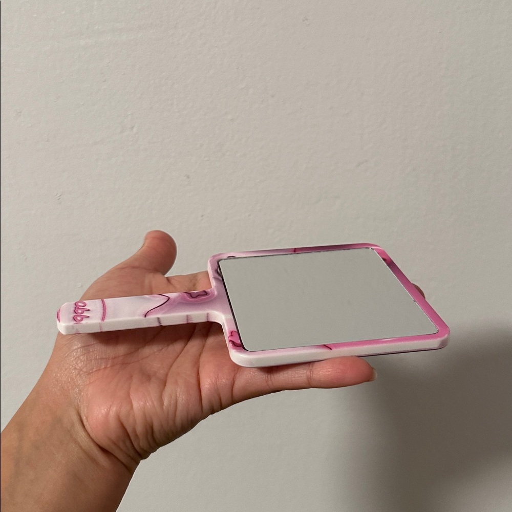 Pink Handheld Mirror - Picture 3 of 3
